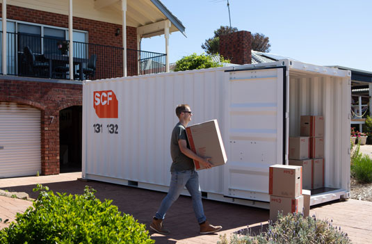 Containers are ideal to store moving boxes - either pre or post move, or for stuff that no longer fits inside your home.
