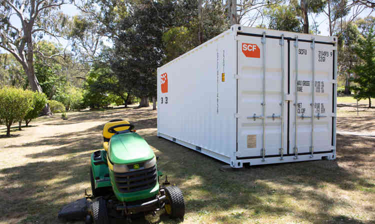 SCF 20Ft Container On Grass With Mower
