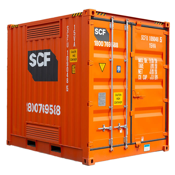 SCF 10ft Dangerous Goods Container | Angle
