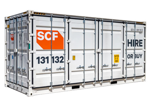 20ft Side Opening Container Shed