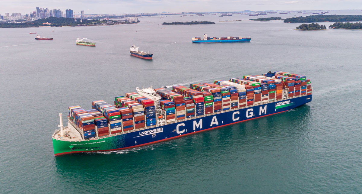 Jacques Saade departing a location fully loaded. Source: Transportnet.se
