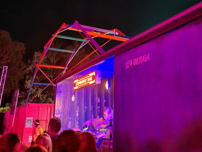 A container bar in Gluttony, Adelaide
