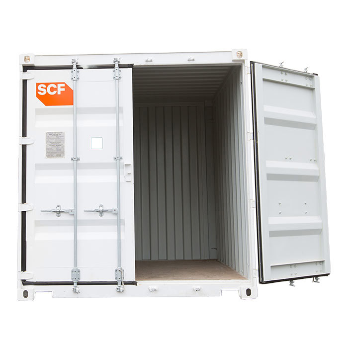 SCF 10ft Shipping Container | Single Door Open