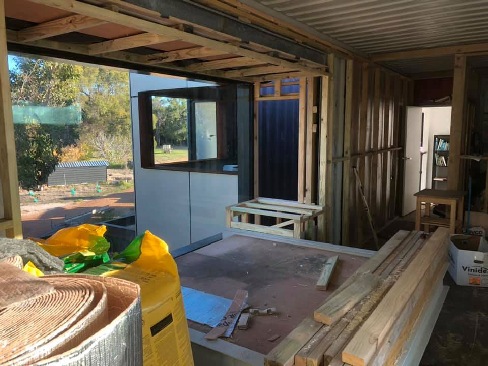 Preparing the interior of a container home is not dissimilar to a normal home. Source: Prefab Container Homes